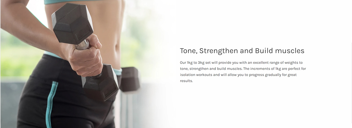 Woman lifting dumbbell